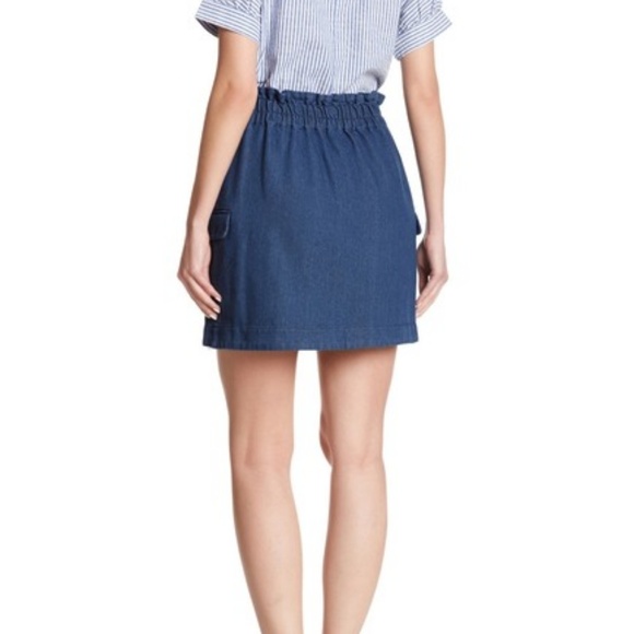 Anthropologie Mo:Vint Button Down A-Line Skirt - Picture 4 of 7